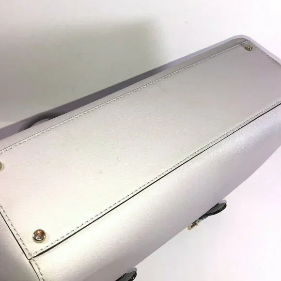 Kate Spade NY Charlotte Street Reena Tote Bag Stone Ice Gray Shoulder Purse - Picture 14 of 16